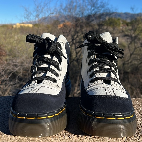 🏴󠁧󠁢󠁥󠁮󠁧󠁿 New Dr. Martens MIE 8347 Chunky Suede Platform Ankle Boots UK 5 - Picture 8 of 17